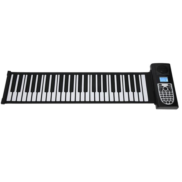 Mykt 49-tangenters sammenrullbart elektronisk multifunksjonelt polyfont silikonpiano
