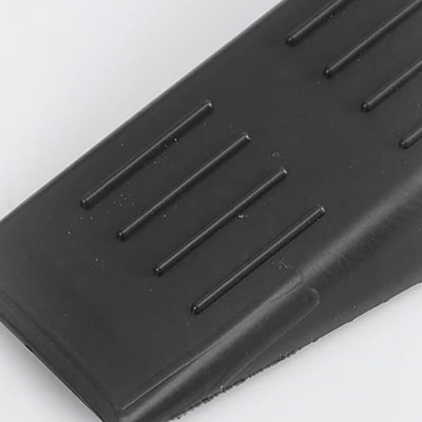 Rubber Door Stop Non-Slip Black for Home and Office Compatible with Most Doors 5-Pack
