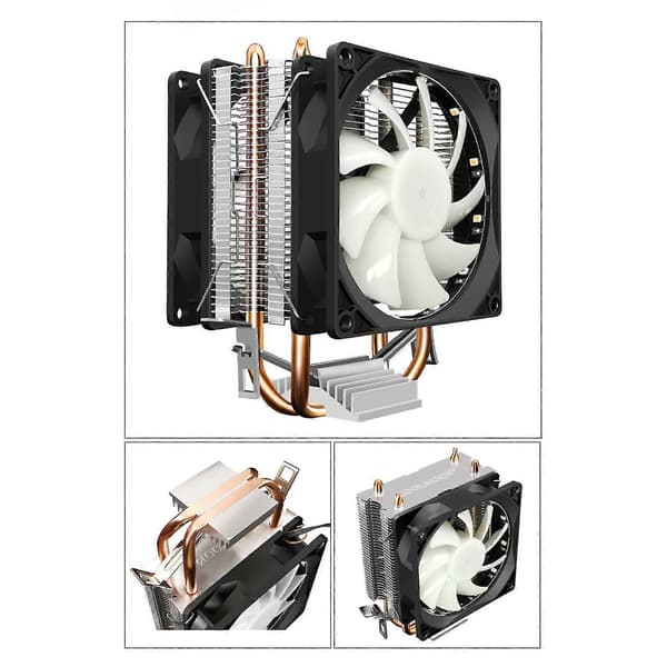 CPU Cooler Fan Heat Pipe Processor Cooler For Amd Am2 Am2+ Am3 For Lga 775 115x 1200 Silent Radia