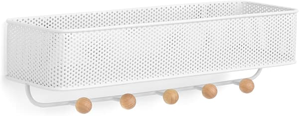 Key Board with Multifunctional Letter Rack Wall Organizer with 5 H