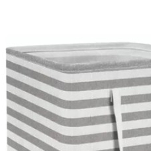 2 pcs Laundry Basket Reinforced Long Handle Precise Stitching Foldable Fabric Baskets for Home
