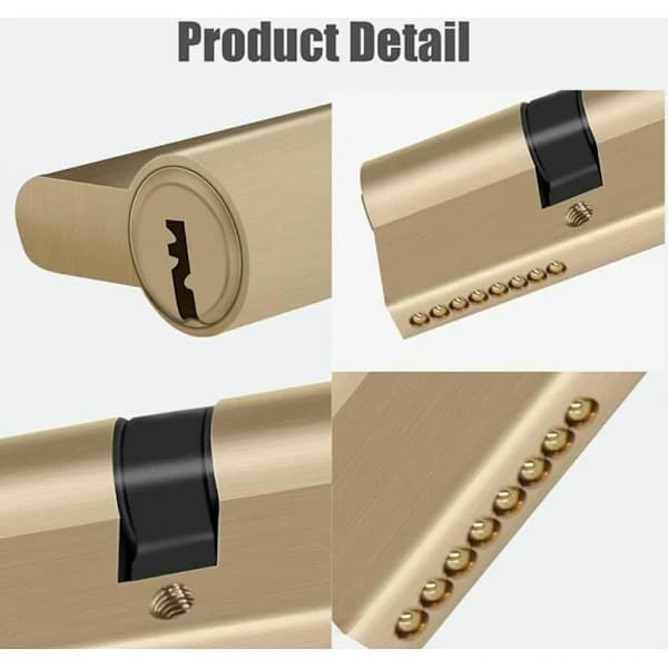 Copper Lock for Home Use, Anti-theft - 90 mm, 1 pc