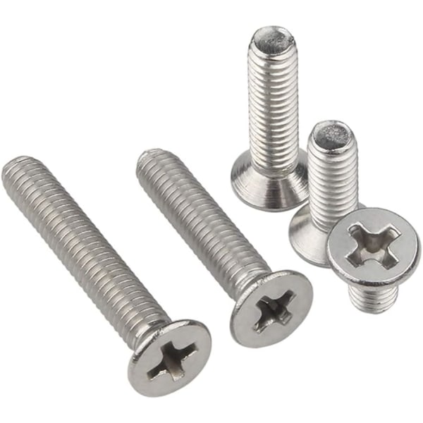 M10 Stainless Steel Screws, Cross Flat Head Screws, M10X45Mm/10