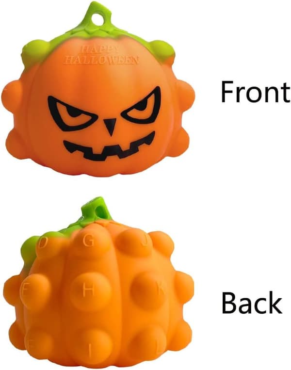 Halloween-dekorasjon, 4-pakning Halloween-dekorasjoner for innendørs og utendørs, gresskar Pop Fidget