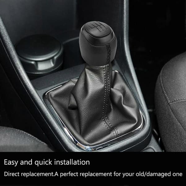 6-speed Gear Shift Knob Gaiter Boot For Saab 93 9-3 2003-2012 55566207 55353898