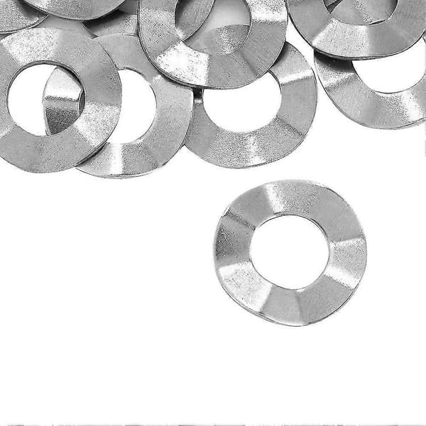 Wave Washer, Stainless Steel Spring Washer M10x5x0.3mm (20pcs)