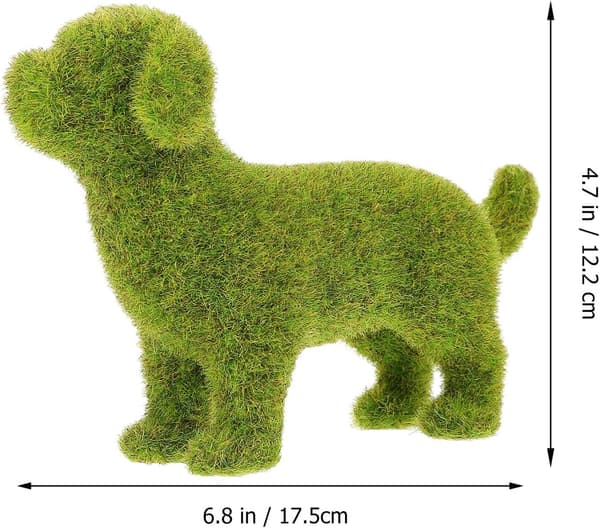 Haveplænefigur Havehundestatue Sød Topiary Topiary Flock-FX-