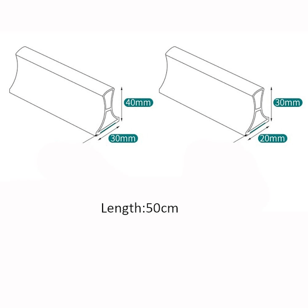 Dusch Vattentät List Grå 30X20MM Grå, Lämplig för Badrum Grey 30x20mm