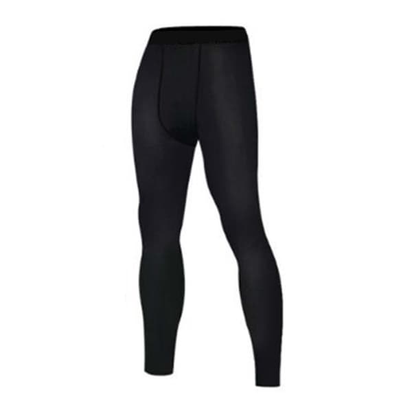 Men's Workout Leggings Compression Adjustment Ventilation Technology Lightweight Compression Pants Black M