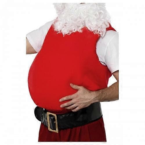 Unisex Voksen Julemandsmave Polstring Red-FX- Rød One Size Red One Size