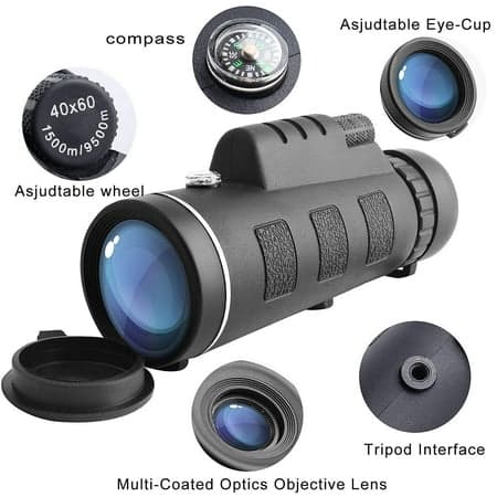 Monocular Telescope, High-Performance Monocular Telescope Waterproof Monocular