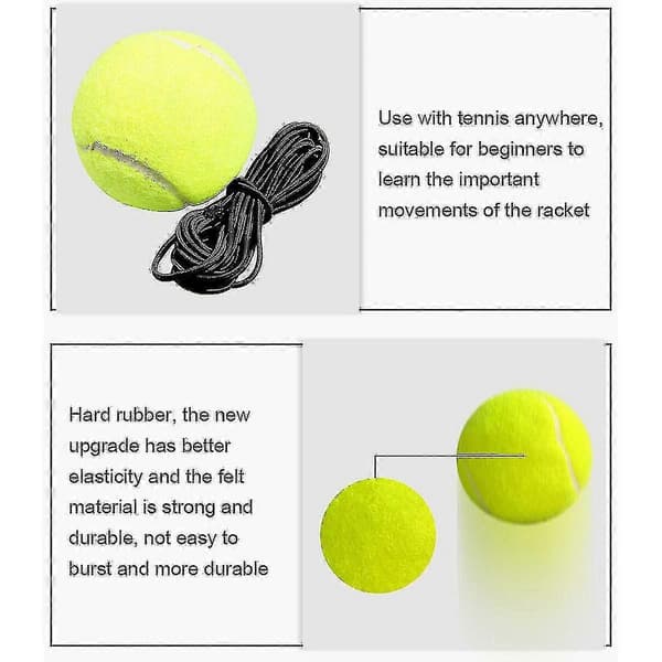 2x Tennis Træning Swingball Erstatningsbold Justerbar Tether Reb Snor Ny