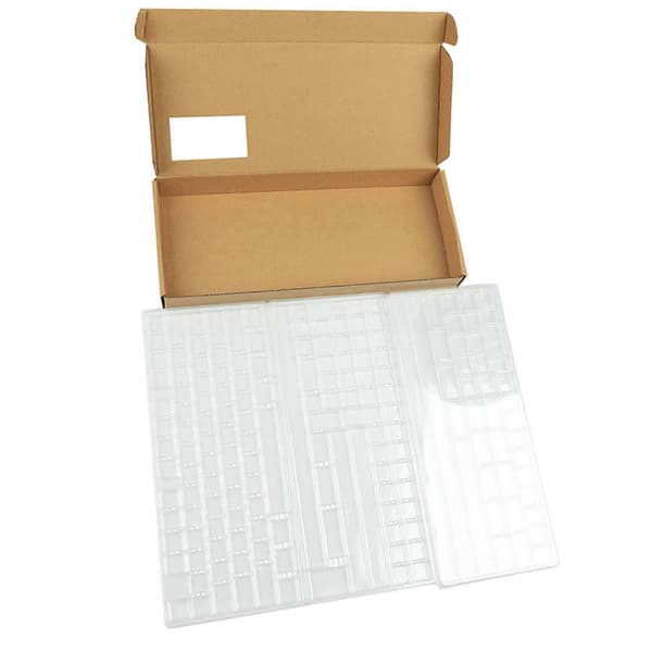 Keycap Storage Box 3 Layers Dustproof Transparent Lid with Dividers Keycap