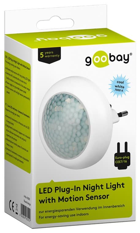 Compact LED night light with motion detector Vit