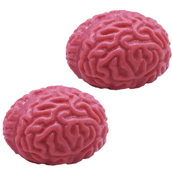 Squishy Hjerne Fidget Splat Ball - 3-pakning - Stressreduserende - Popping