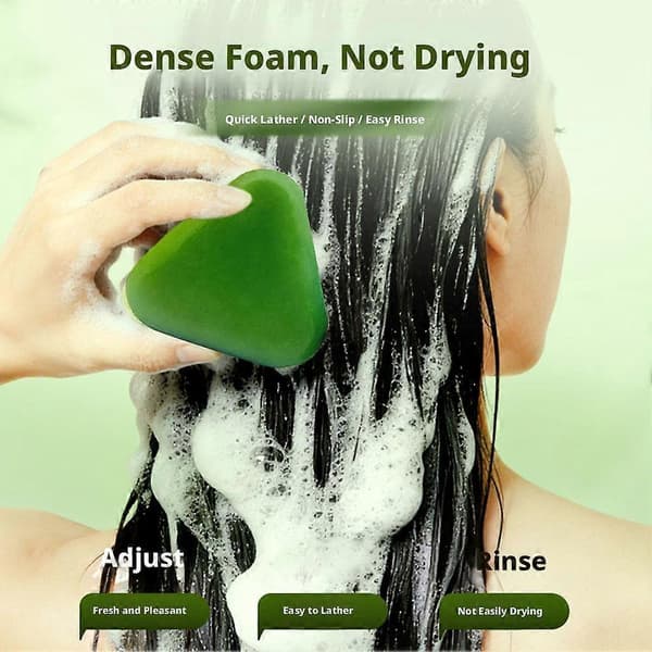 Usman Cypress Blad Shampoo Bar - Urtefast sæbe mod hårtab