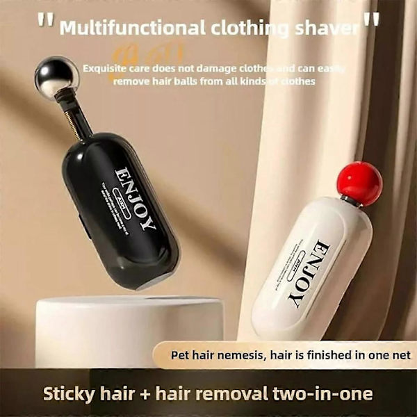 Genanvendelig Sticky Roller Ver2, Cuzykitchen Sticky Roller, Cuzykitchen Lint Roller sort black