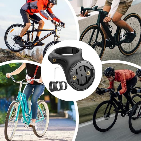 Seteklemme - lett erstatningsbrakett i nylon, sykkelsetemontering leveres med 3 avstandsstykker Comes with 3 spacers