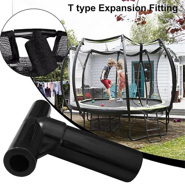 Trampolin T-skarvar, Trampolinrörsskydd, Trampolin med stolpförlängningsfästen