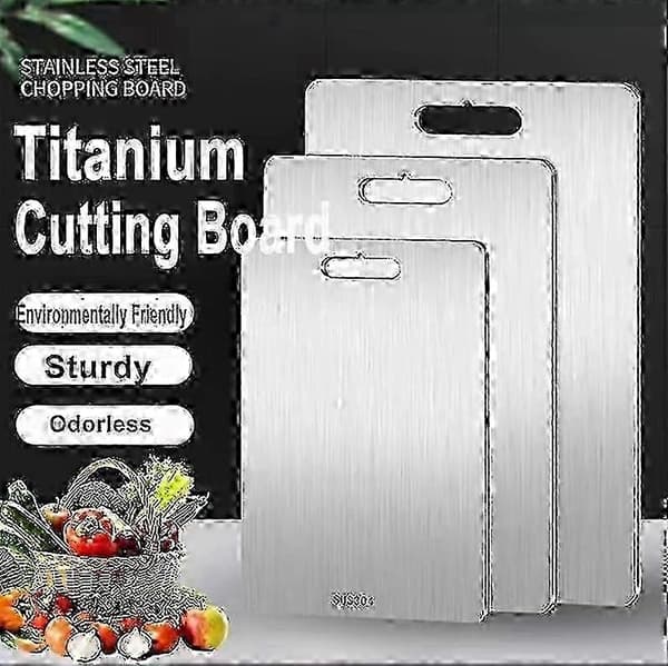 Titanium Cutting Board for Cooking, Double Thick and Robust for Home and Outdoor Use