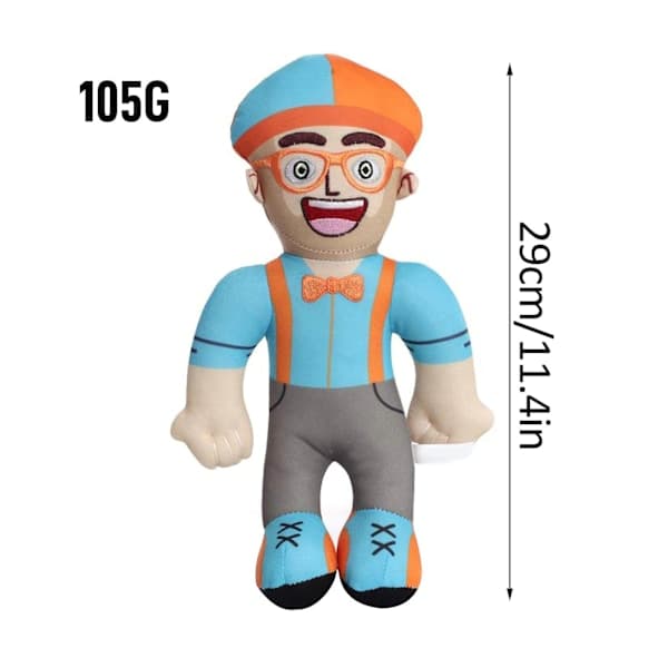 Blippi 8-tommer plysjdukker legetøj til børn