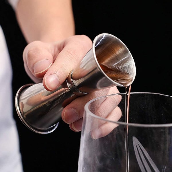 INF Cocktailset Dubbel shaker Rostfritt stål Silver 10 delar