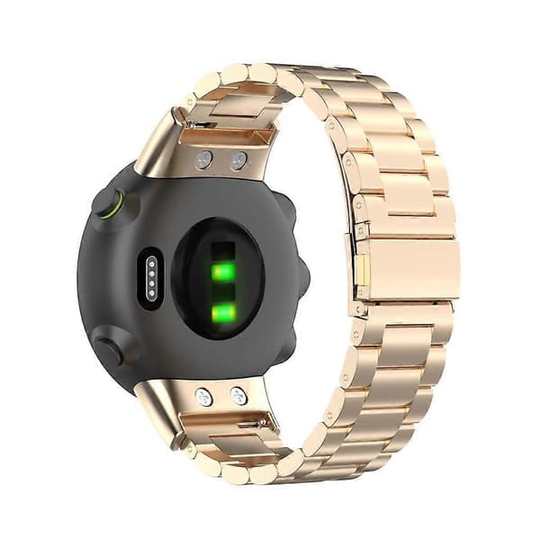 Armbånd i rustfritt stål for Garmin Forerunner 45 45S Swim 2 [DB] Gull Gold
