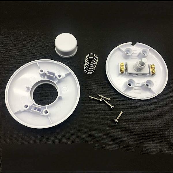 St Round Foot Switch White Foot Control Switch for Floor Lamp and Table Lamp