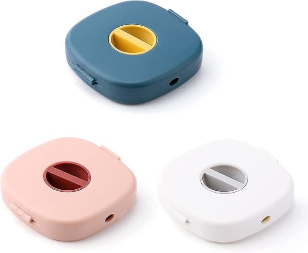 3-pak Sladdvinda Organizer Rund USB-kabeloprulere 2 i 1 Kabelvinda Datakabel Organizer, til USB-kabel, Hovedtelefoner