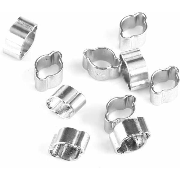 10 st Slangklämmor Justerbara Rostfria Rörklämmor (13-15mm)