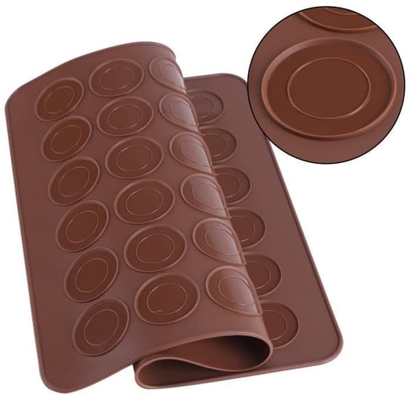 Macaron bagesæt: Silikone macaron måtte - 39*28.5cm 48 hulrum - BOH-TUN[DB]