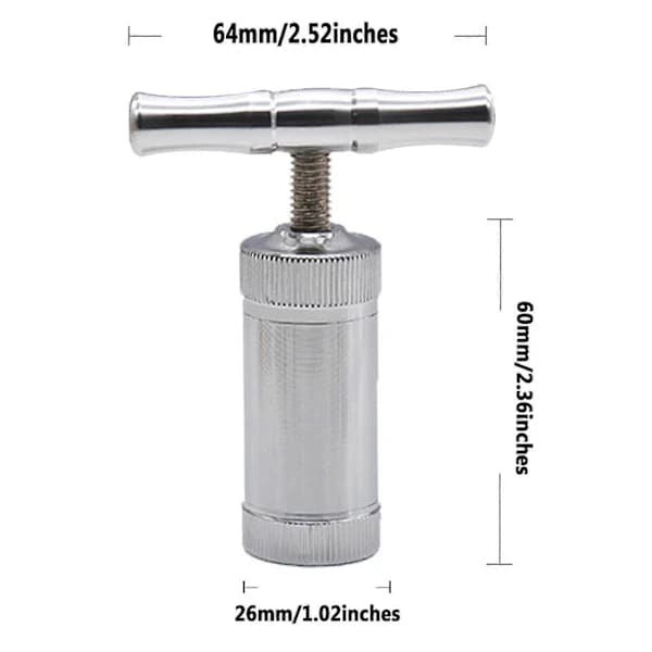 Ginger Press Ergonomic Handle Detachable High Strength Leak-proof Easy to Squeeze Versatile Zinc Alloy T-shaped Garlic Press Tool Bar Acc...