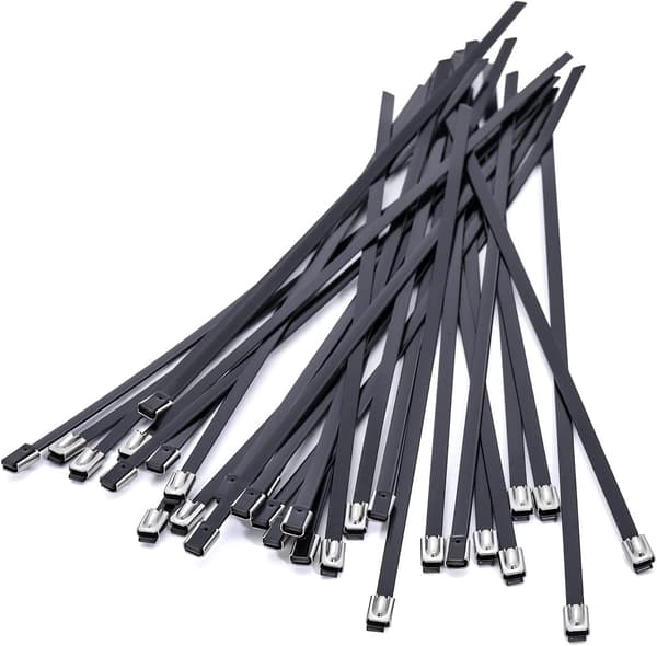 400 x 5.5 mm Stainless Steel Cable Ties, Heavy Duty Wire Rope Ties