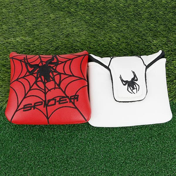 Firkantet Mallet-Puttertrekk Golfhodebeskyttelse for Taylormade Spider X [DB] Hvit A4 White A4