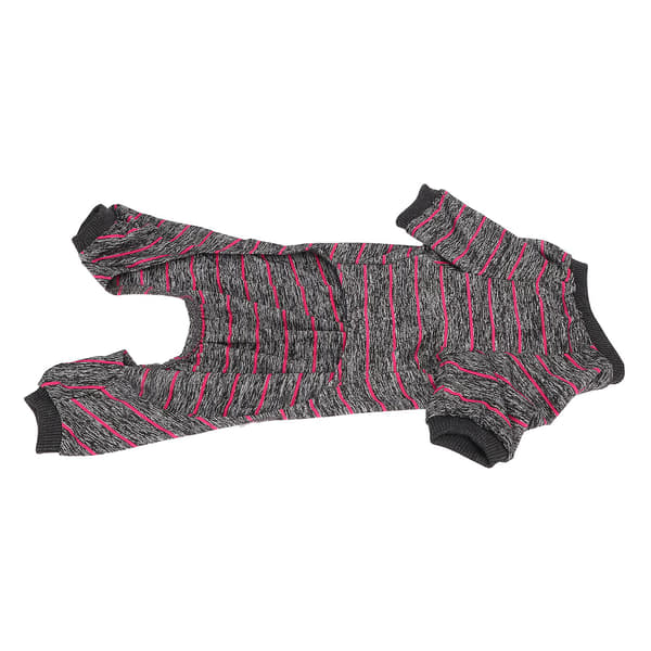 Breathable Thin Striped Dog Pajamas for Summer Home, 4 Legs Pet Clothes
