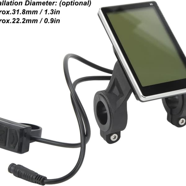 M5 E -sähköpyörän LCD-näytön nopeusmittari