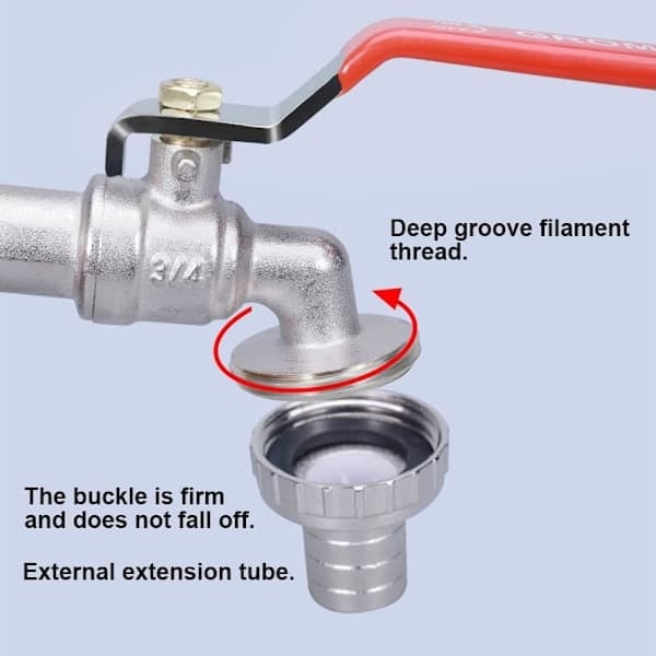 IBC tankadapter 1/2  \" gevindforbindelse, 1000L tankhane regnvandsopsamlingshane