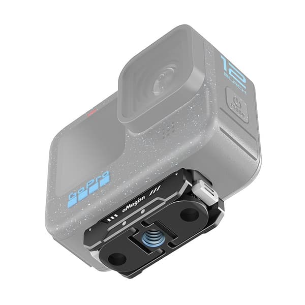 GoPro Quick Release Kit in Aluminum for Hero 12/11/10/9/8/11Mini/MAX - Secure and Quick Release for Your Action Camera