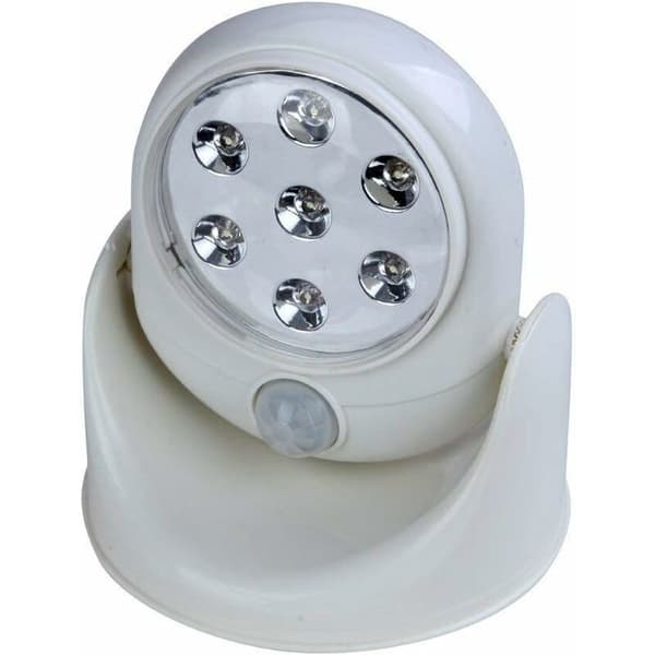 LED-lampe 360°: Trådløs LED-lampe med 360° roterende bevegelsessensor