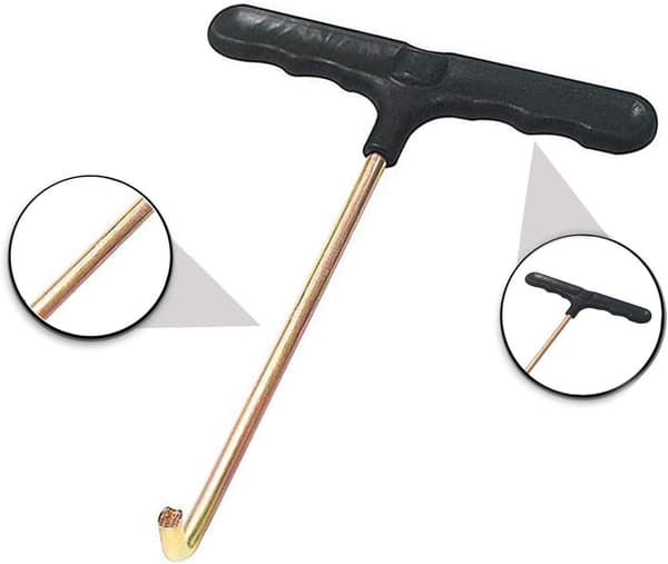 Trampoline Spring Pulling Tool Tent Metal T-Hook Hand Tool DXGHC
