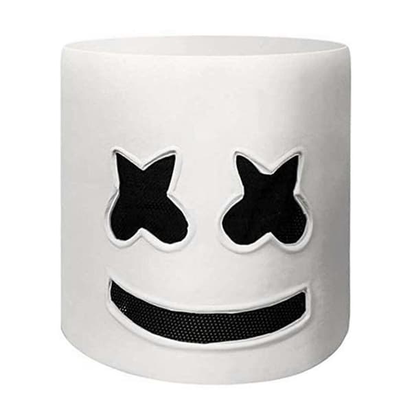 Marshmallow Hodeplagg Full Ansiktsmask Halloween Maskerade Cosplay Kostyme for Menn Kvinner Barn