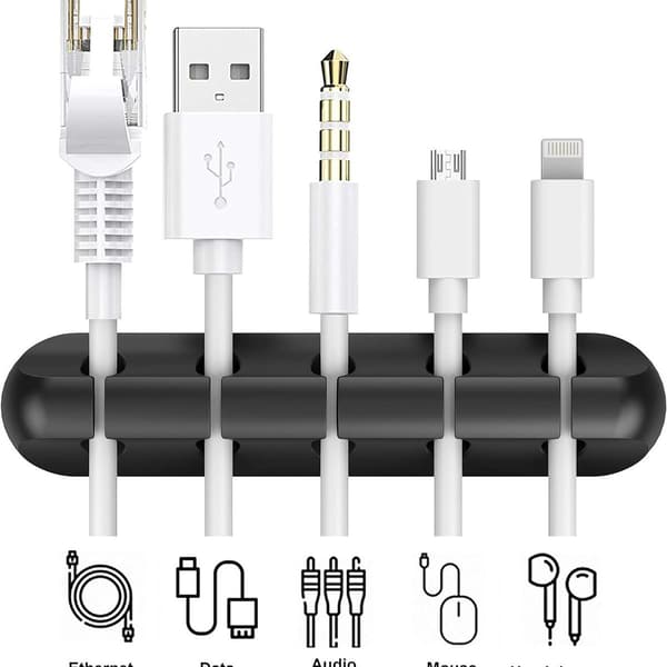 Kabelorganisator, kabelklemmer, kabelholder, kabelhåndtering USB
