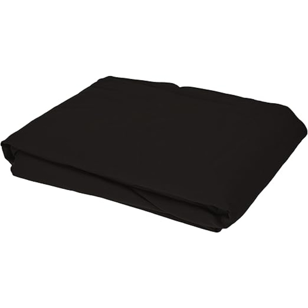 Microfiber Fitted Sheet Black 160 x 200 x 30 cm