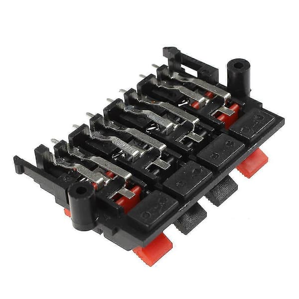 2 pcs 64x40x20mm 8 Positions Push-in Jack Spring Loaded Speaker Terminals