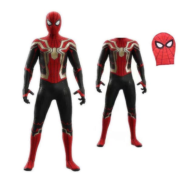 Spider-Man-kostume til voksne/børn med maske, Spider-Man-helt 190 cm 190cm
