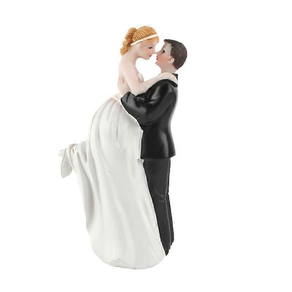 Mode Kagepynt Dukker Brud og Brudgom Harpiks Figurer Ornament Bryllupsdekoration