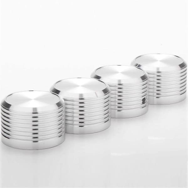 4 st 38x25mm Solid Aluminium Gitarr AMP Förstärkare Ratt Förstärkare Radio Spelare Potentiometer Volym K