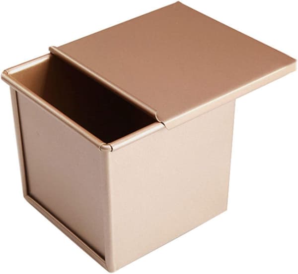 Bakformar, Non-Stick Water Cube Toast Mold Box med Slidin