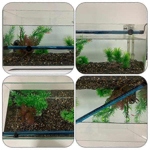 Akvarielampe til belysning 1 stk delikat akvarium LED-lys akvarium sort