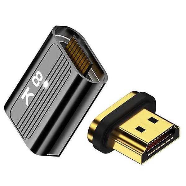 HD-042-MF Magnetisk kontakt 8K Type-A HDMI 2.1 Hann til Hunn Rett Kontakt Videoadapter